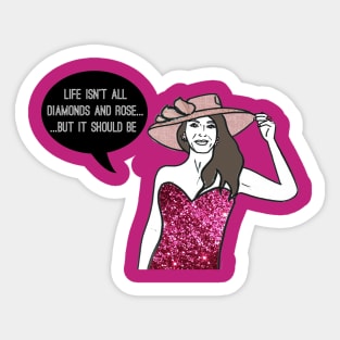 Diamonds and Rosé Sticker